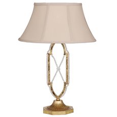 Настольная лампа с арматурой золотого цвета, текстильными плафонами Favourite 1922-1T
