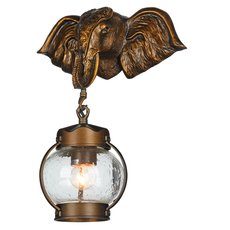 Светильник для уличного освещения с арматурой коричневого цвета, стеклянными плафонами Favourite 2031-1W