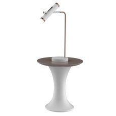 Настольная лампа с арматурой белого цвета, металлическими плафонами Favourite 2325-2T
