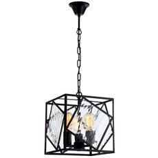 Светильник с арматурой чёрного цвета, стеклянными плафонами Favourite 1785-3P