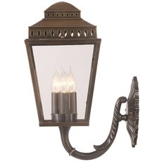 Светильник для уличного освещения с арматурой бронзы цвета, стеклянными плафонами Elstead Lighting MANSIONHS/WB1 BR