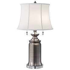 Настольная лампа с арматурой никеля цвета, плафонами белого цвета Feiss FE/STATERM TL AN