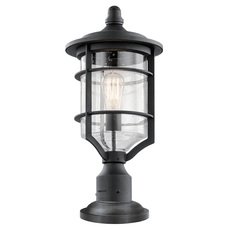 Светильник для уличного освещения с арматурой чёрного цвета, стеклянными плафонами Kichler KL/ROYALMARIN3/M