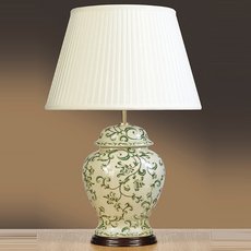 Настольная лампа в спальню Luis Collection LUI/LEAVES GREEN
