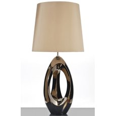Настольная лампа с арматурой бронзы цвета, текстильными плафонами Luis Collection LUI/SPINNAKER BZ