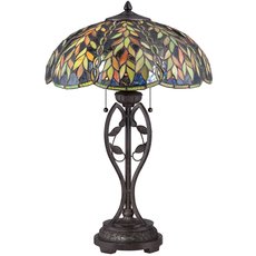 Настольная лампа с плафонами цветного цвета Quoizel QZ/BELLE/TL