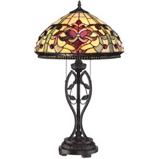 Настольная лампа с плафонами цветного цвета Quoizel QZ/KINGS POINTE