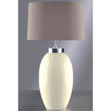 Настольная лампа с абажуром Luis Collection LUI/VICTOR SM CR