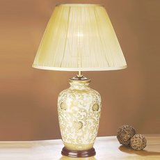 Настольная лампа с абажуром Luis Collection LUI/GOLD THISTLE