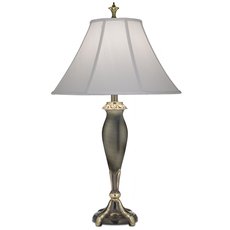 Настольная лампа с арматурой бронзы цвета, текстильными плафонами Stiffel SF/LINCOLN