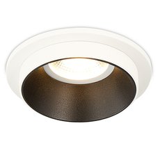 Точечный светильник с арматурой белого цвета, плафонами чёрного цвета Simple Story 2066-1DLWB