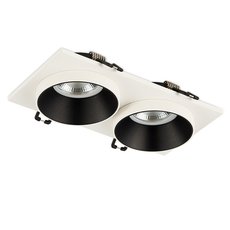 Точечный светильник с металлическими плафонами чёрного цвета Simple Story 2068-2DLWB