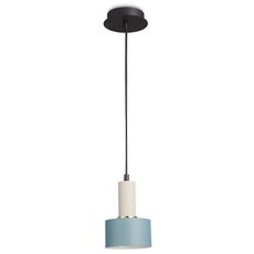 Светильник с арматурой чёрного цвета, плафонами синего цвета Simple Story 1179-1PL