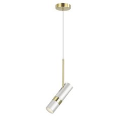 Светильник с металлическими плафонами белого цвета Lumien Hall LH8020/1P-WT-GD