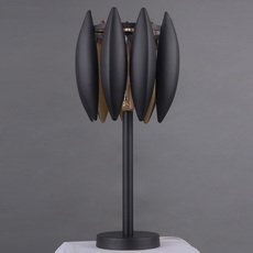 Настольная лампа с арматурой чёрного цвета, плафонами чёрного цвета Lumien Hall 33067.04.69.01