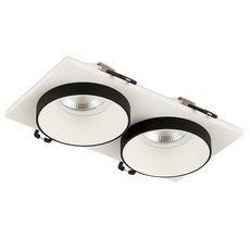 Точечный светильник с арматурой белого цвета, металлическими плафонами Simple Story 2069-2DLWB
