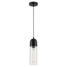 Светильник с арматурой чёрного цвета, стеклянными плафонами Simple Story 1065-1PL