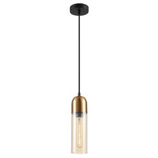 Светильник с арматурой чёрного цвета, стеклянными плафонами Simple Story 1067-1PL