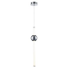 Светильник с арматурой хрома цвета, плафонами белого цвета Lumien Hall LH8023/1PB-CR-WT