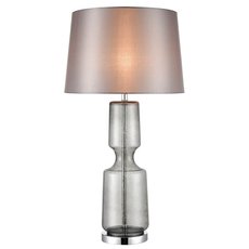 Настольная лампа с арматурой хрома цвета, текстильными плафонами Vele Luce VL5773N01