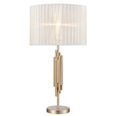 Настольная лампа с арматурой золотого цвета, плафонами белого цвета Vele Luce VL3314N01