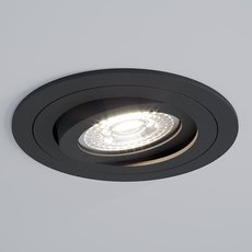 Точечный светильник с металлическими плафонами чёрного цвета Quest Light Cross 01 R black