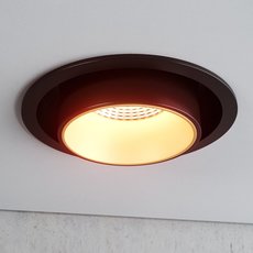 Точечный светильник для гипсокарт. потолков Quest Light TECHNO MINI black/gold