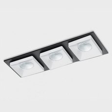 Точечный светильник с металлическими плафонами ITALLINE HAN SP03 SOLO white/black