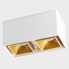 Точечный светильник с металлическими плафонами ITALLINE FASHION FX2 white/gold