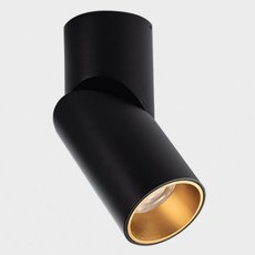 Точечный светильник с металлическими плафонами чёрного цвета MEGALIGHT M03-0106 black/gold