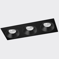 Точечный светильник с арматурой чёрного цвета, плафонами чёрного цвета ITALLINE SOLO SP03 BLACK/BLACK