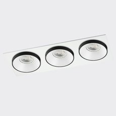 Точечный светильник с арматурой белого цвета, металлическими плафонами ITALLINE SOLO SP03 WHITE/BLACK/WHITE