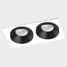 Точечный светильник с арматурой белого цвета, металлическими плафонами ITALLINE SOLO SP02 BLACK/WHITE