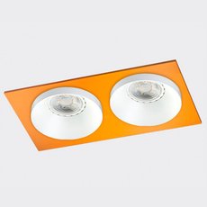 Точечный светильник с металлическими плафонами ITALLINE SOLO SP02 WHITE/GOLD