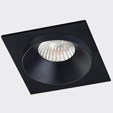 Точечный светильник с арматурой чёрного цвета, металлическими плафонами ITALLINE SOLO SP01 BLACK/BLACK
