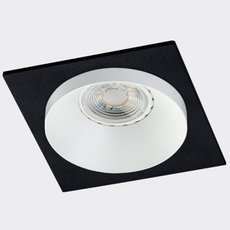 Точечный светильник с арматурой чёрного цвета ITALLINE SOLO SP01 WHITE/BLACK
