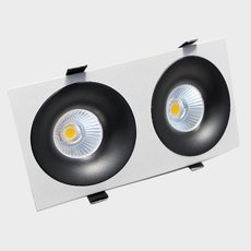 Встраиваемый точечный светильник ITALLINE IT06-6016 black-2+IT06-6016 FR2 white