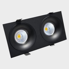 Точечный светильник с металлическими плафонами чёрного цвета ITALLINE IT06-6016 black-2+IT06-6016 FR2 black