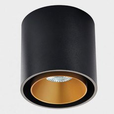 Точечный светильник с металлическими плафонами чёрного цвета ITALLINE SKY black/gold
