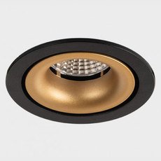 Точечный светильник с арматурой чёрного цвета, металлическими плафонами ITALLINE IT02-008 dim black/gold