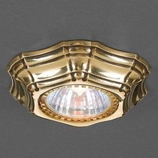 Точечный светильник с арматурой золотого цвета, плафонами золотого цвета Reccagni Angelo SPOT 1096 Oro
