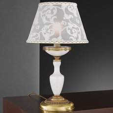 Настольная лампа с арматурой бронзы цвета, текстильными плафонами Reccagni Angelo P 8280 P