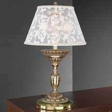 Настольная лампа с арматурой золотого цвета Reccagni Angelo P 7532 G