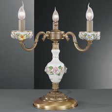 Настольная лампа с арматурой бронзы цвета Reccagni Angelo P 9010/3