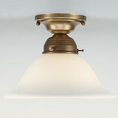 Точечный светильник с стеклянными плафонами белого цвета Berliner Messinglampen PS07-22opB