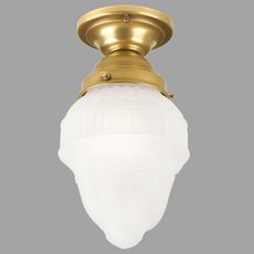 Точечный светильник с стеклянными плафонами белого цвета Berliner Messinglampen ps11-113gsb