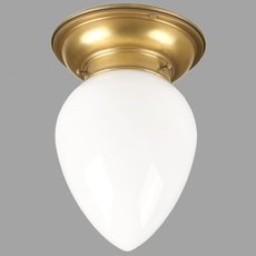 Точечный светильник с стеклянными плафонами белого цвета Berliner Messinglampen d60-123opb