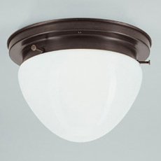 Светильник с арматурой коричневого цвета, плафонами белого цвета Berliner Messinglampen D8-129opA