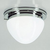 Светильник с арматурой хрома цвета, плафонами белого цвета Berliner Messinglampen D8-129opC