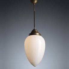 Светильник с арматурой бронзы цвета, плафонами белого цвета Berliner Messinglampen PS66-223opB